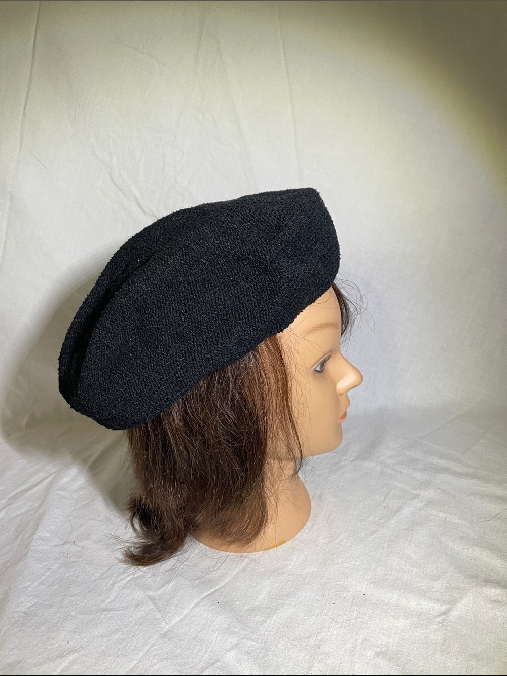 Classic Black Knit Beret for Women - Timeless French Style